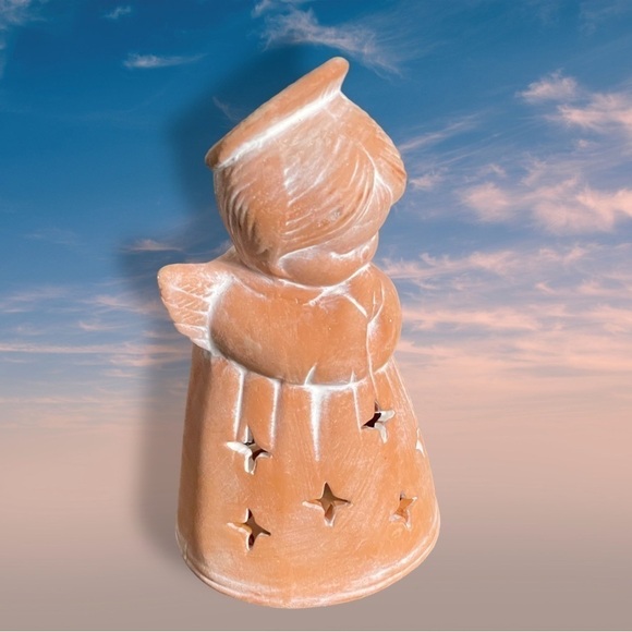 Vintage Terracotta Angel Tealight Holder - Picture 2 of 11
